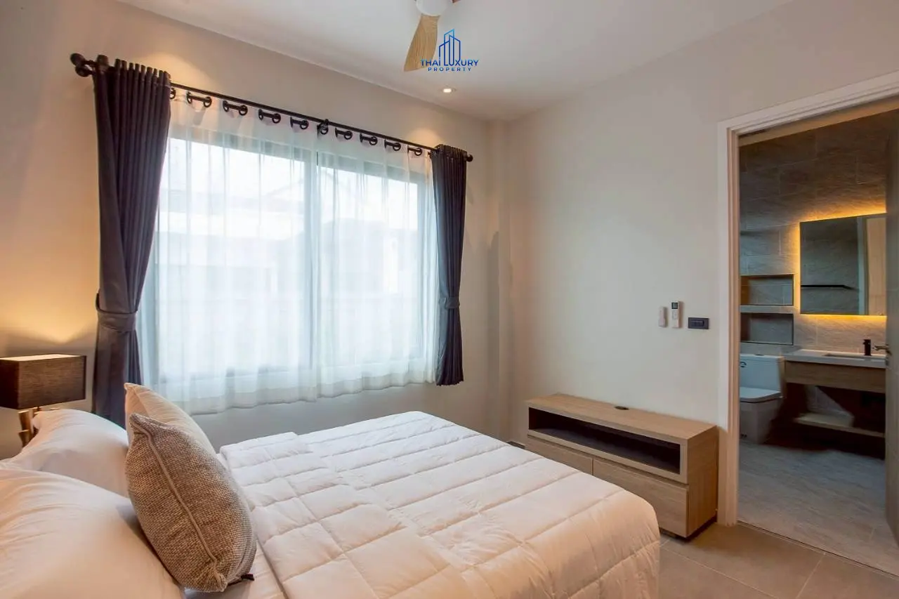 วิลล่าหรูสไตล์โมเดิร์น 3 ห้องนอน พร้อมสระว่ายน้ำ ที่ Sivana Hills Villas หัวหิน สำหรับเช่า