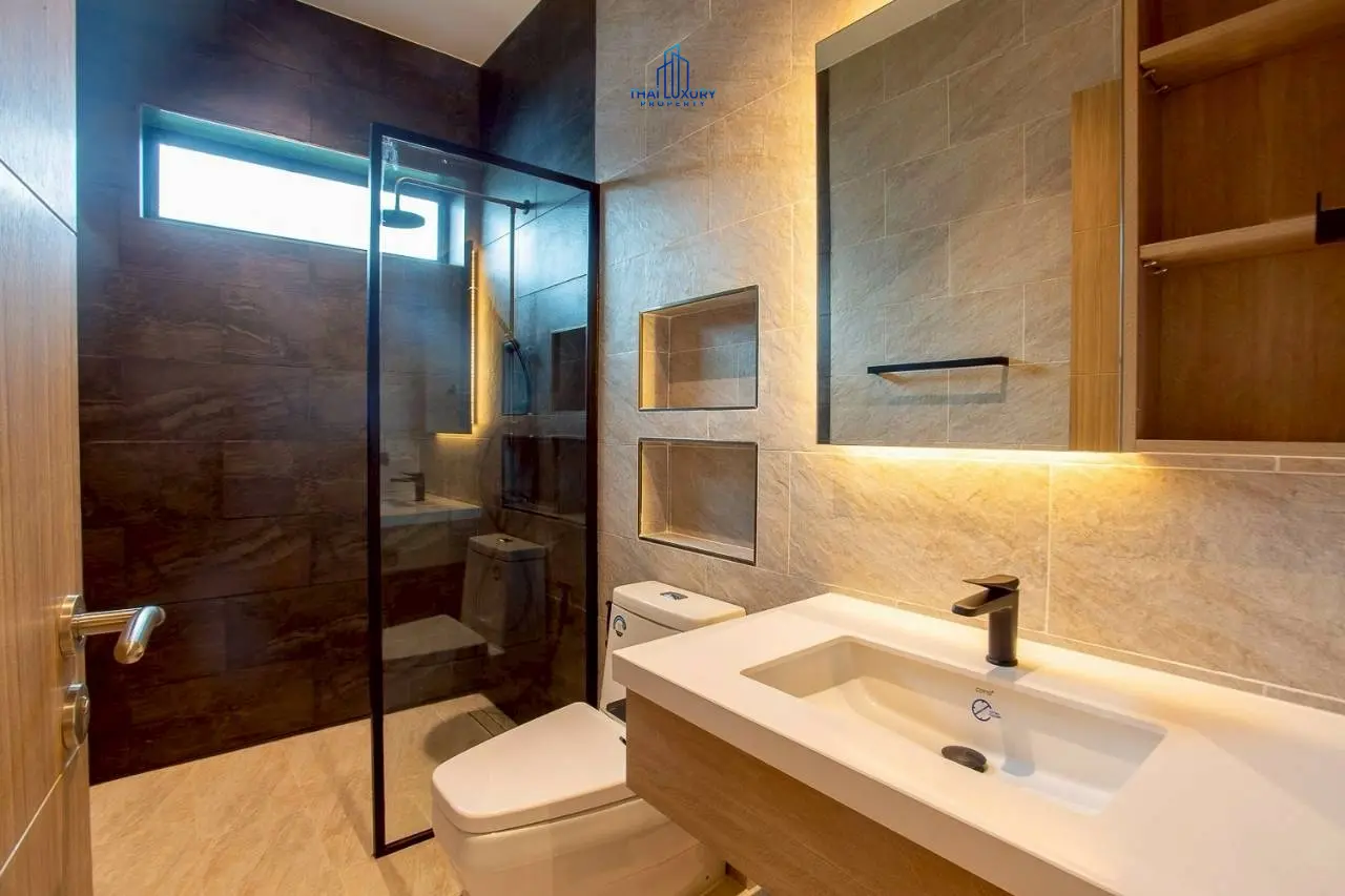 วิลล่าหรูสไตล์โมเดิร์น 3 ห้องนอน พร้อมสระว่ายน้ำ ที่ Sivana Hills Villas หัวหิน สำหรับเช่า