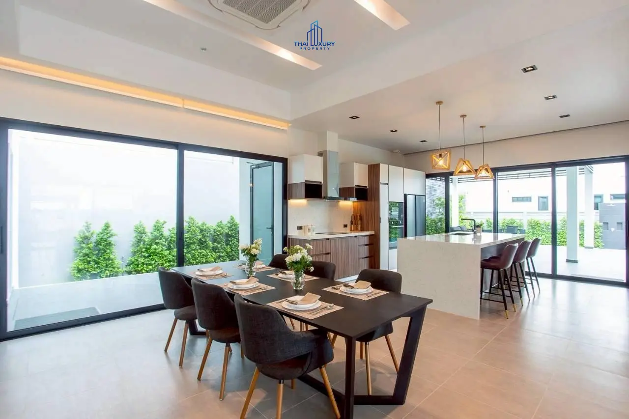 วิลล่าหรูสไตล์โมเดิร์น 3 ห้องนอน พร้อมสระว่ายน้ำ ที่ Sivana Hills Villas หัวหิน สำหรับเช่า