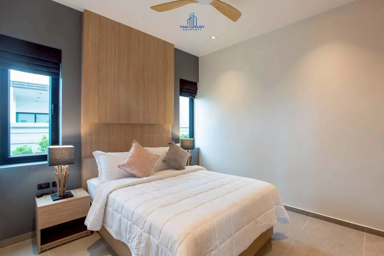 วิลล่าหรูสไตล์โมเดิร์น 3 ห้องนอน พร้อมสระว่ายน้ำ ที่ Sivana Hills Villas หัวหิน สำหรับเช่า