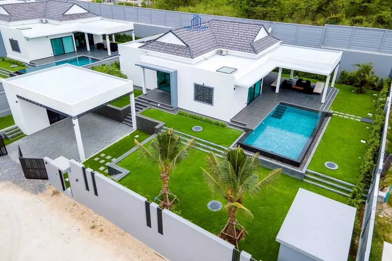 วิลล่าหรูสไตล์โมเดิร์น 3 ห้องนอน พร้อมสระว่ายน้ำ ที่ Sivana Hills Villas หัวหิน สำหรับเช่า
