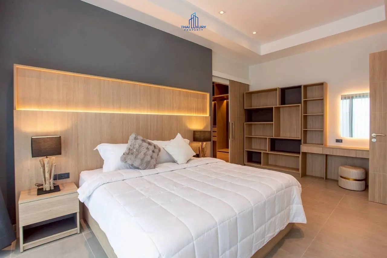 วิลล่าหรูสไตล์โมเดิร์น 3 ห้องนอน พร้อมสระว่ายน้ำ ที่ Sivana Hills Villas หัวหิน สำหรับเช่า