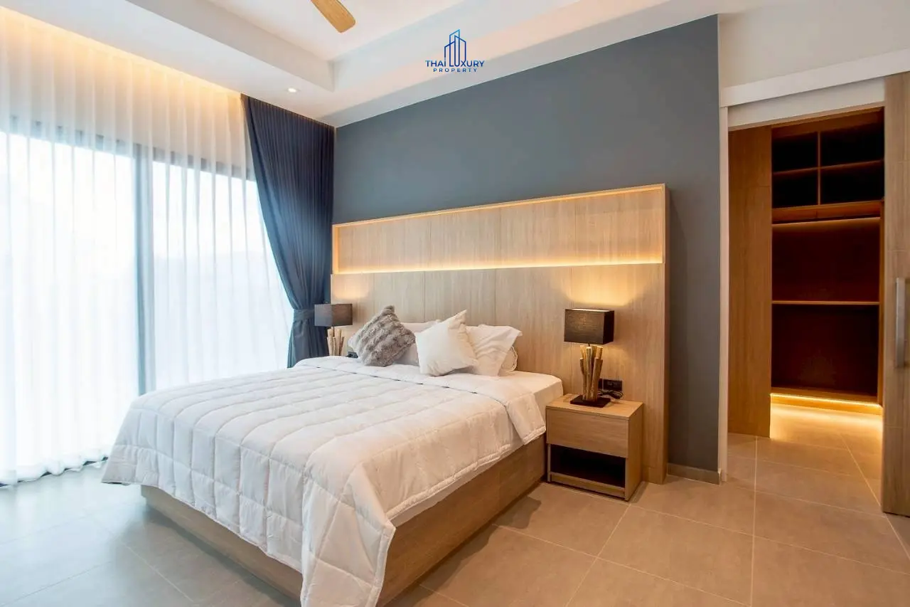 วิลล่าหรูสไตล์โมเดิร์น 3 ห้องนอน พร้อมสระว่ายน้ำ ที่ Sivana Hills Villas หัวหิน สำหรับเช่า
