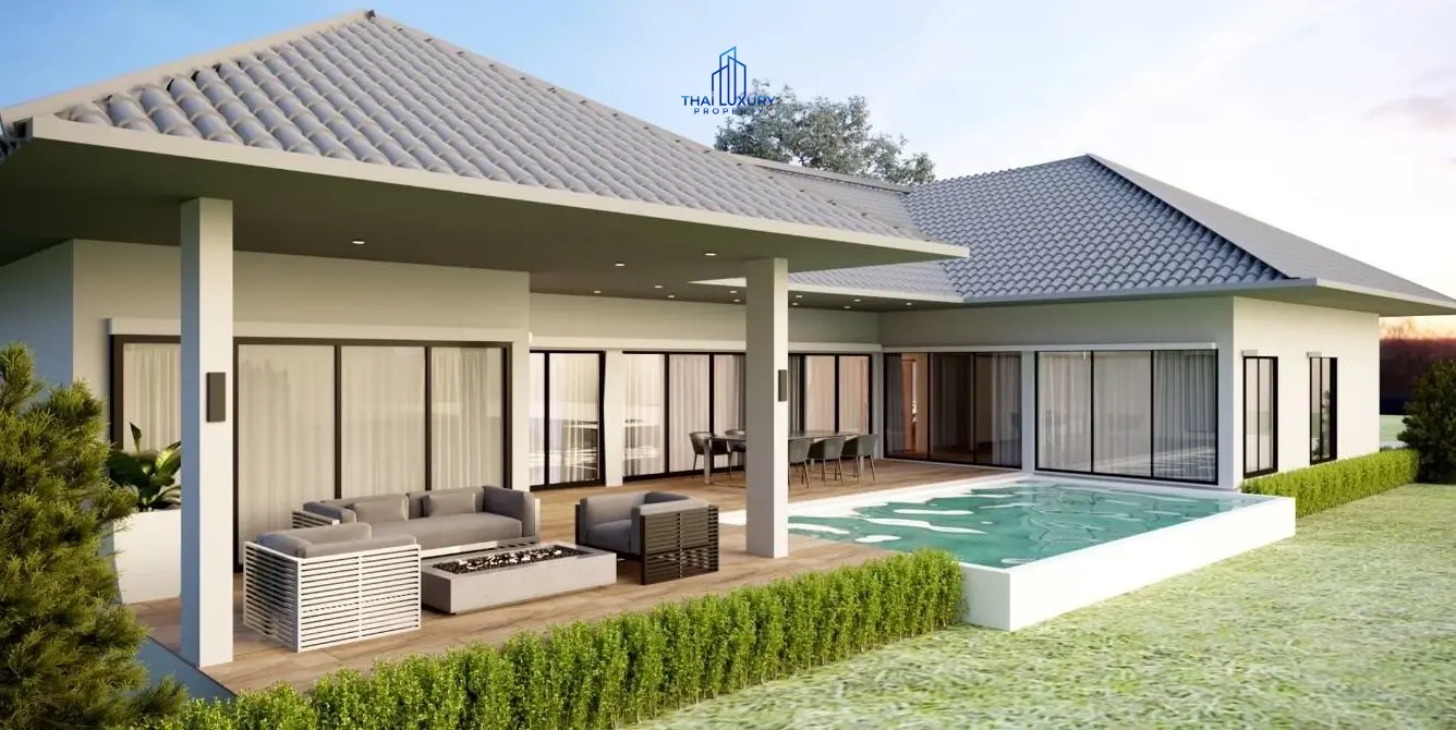 วิลล่าสระว่ายน้ำ 3 ห้องนอนสุดหรู พร้อมวิวภูเขา ขายที่ HeavenPlus หัวหิน