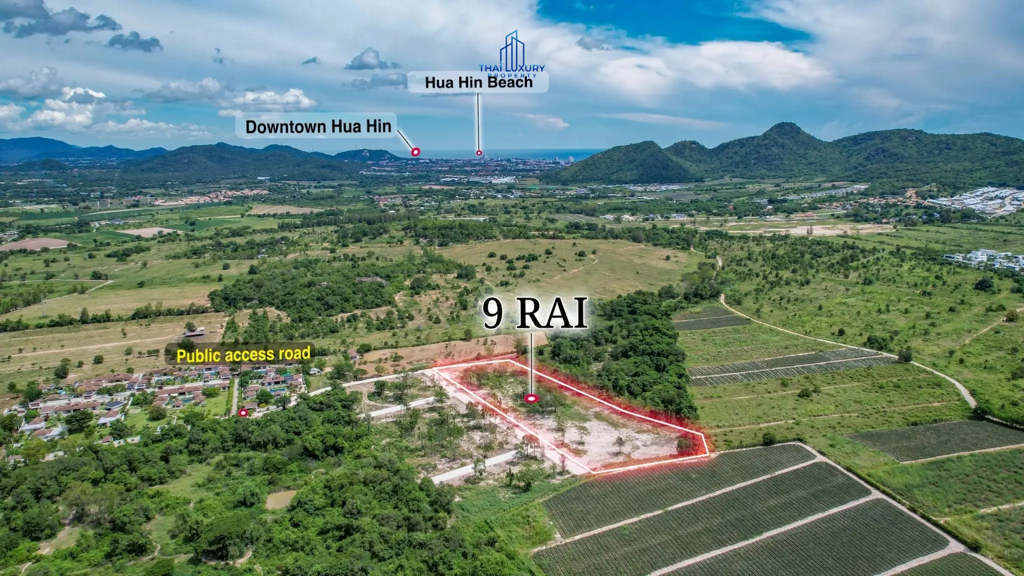 ที่ดินหัวหิน 9 ไร่ ใกล้ทะเล – โอกาสลงทุนทองคำ!