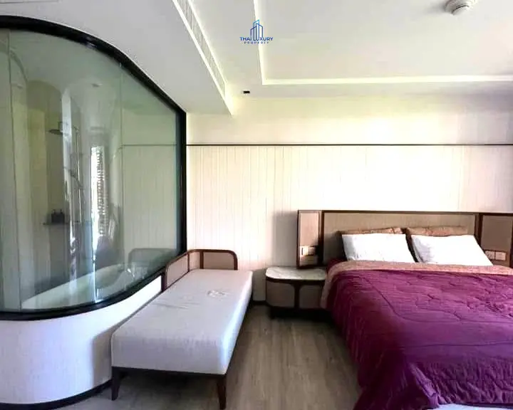 คอนโดพักตากอากาศระดับหรู 1 ห้องนอน ริมชายหาด สำหรับขาย ที่ InterContinental Residences หัวหิน