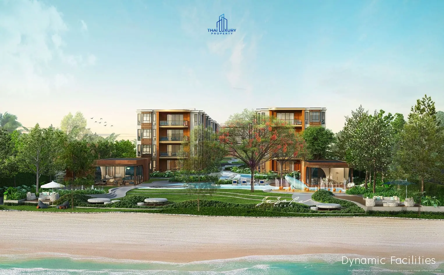 คอนโดหรูติดชายหาด 1 ห้องนอน ที่ SASARA หัวหิน