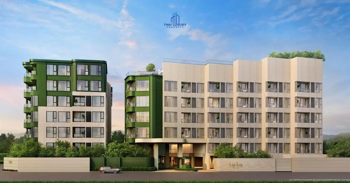 คอนโดโมเดิร์น 1 ห้องนอน ใกล้ชายหาด ขายที่ SASA หัวหิน