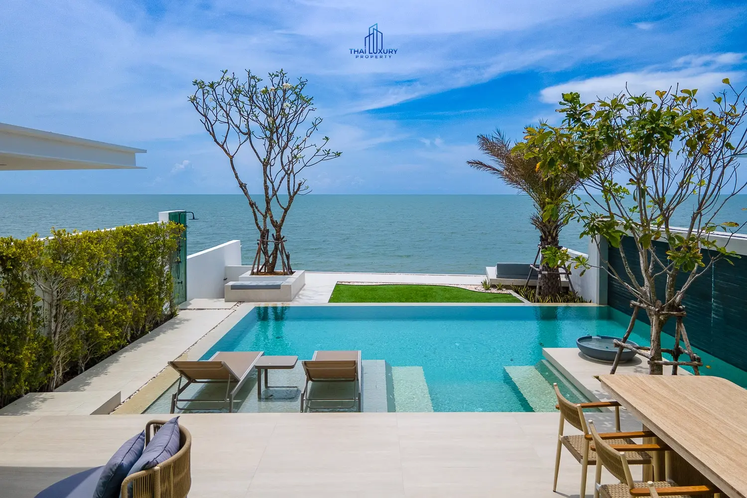Luxury Beach House The First Ultra Luxury In Cha-am Fully Functional Seaside House With Swimming Pool And Access To Every Private Beach.