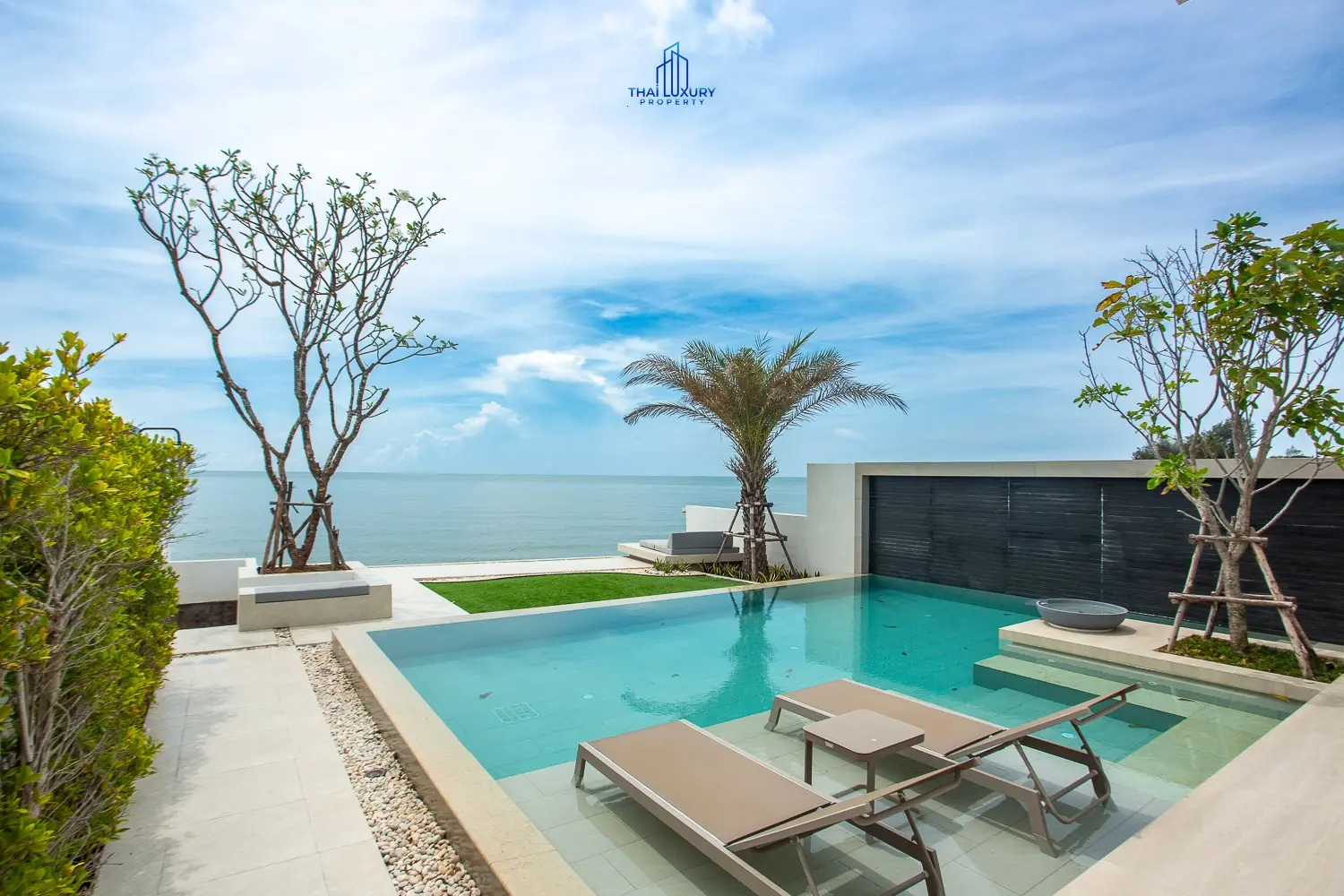 Luxury Beach House The First Ultra Luxury In Cha-am Fully Functional Seaside House With Swimming Pool And Access To Every Private Beach.