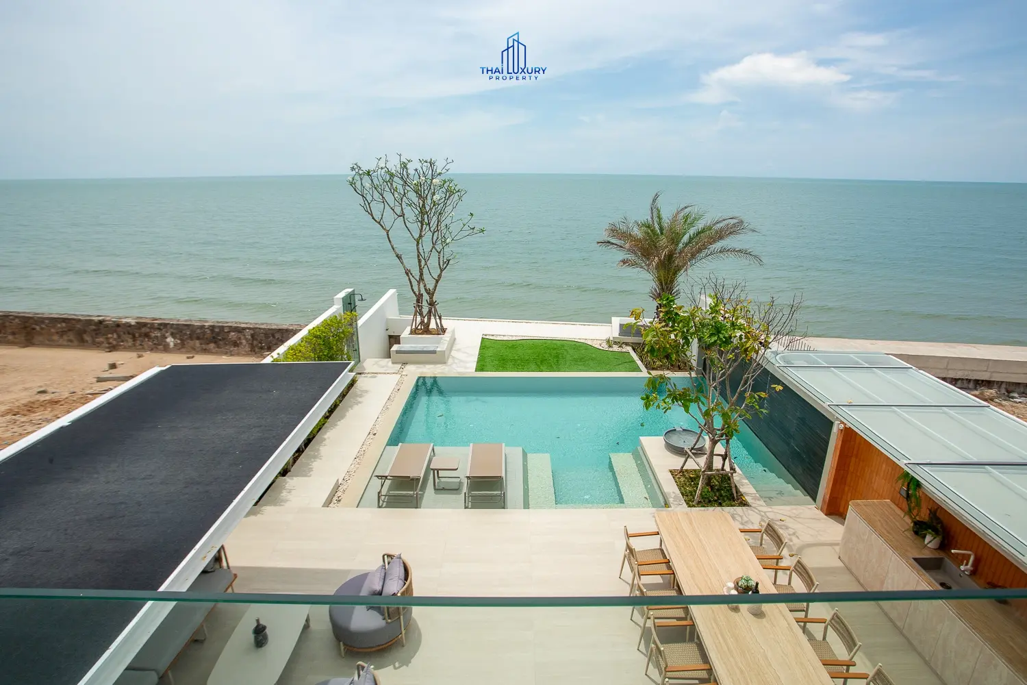 Luxury Beach House The First Ultra Luxury In Cha-am Fully Functional Seaside House With Swimming Pool And Access To Every Private Beach.