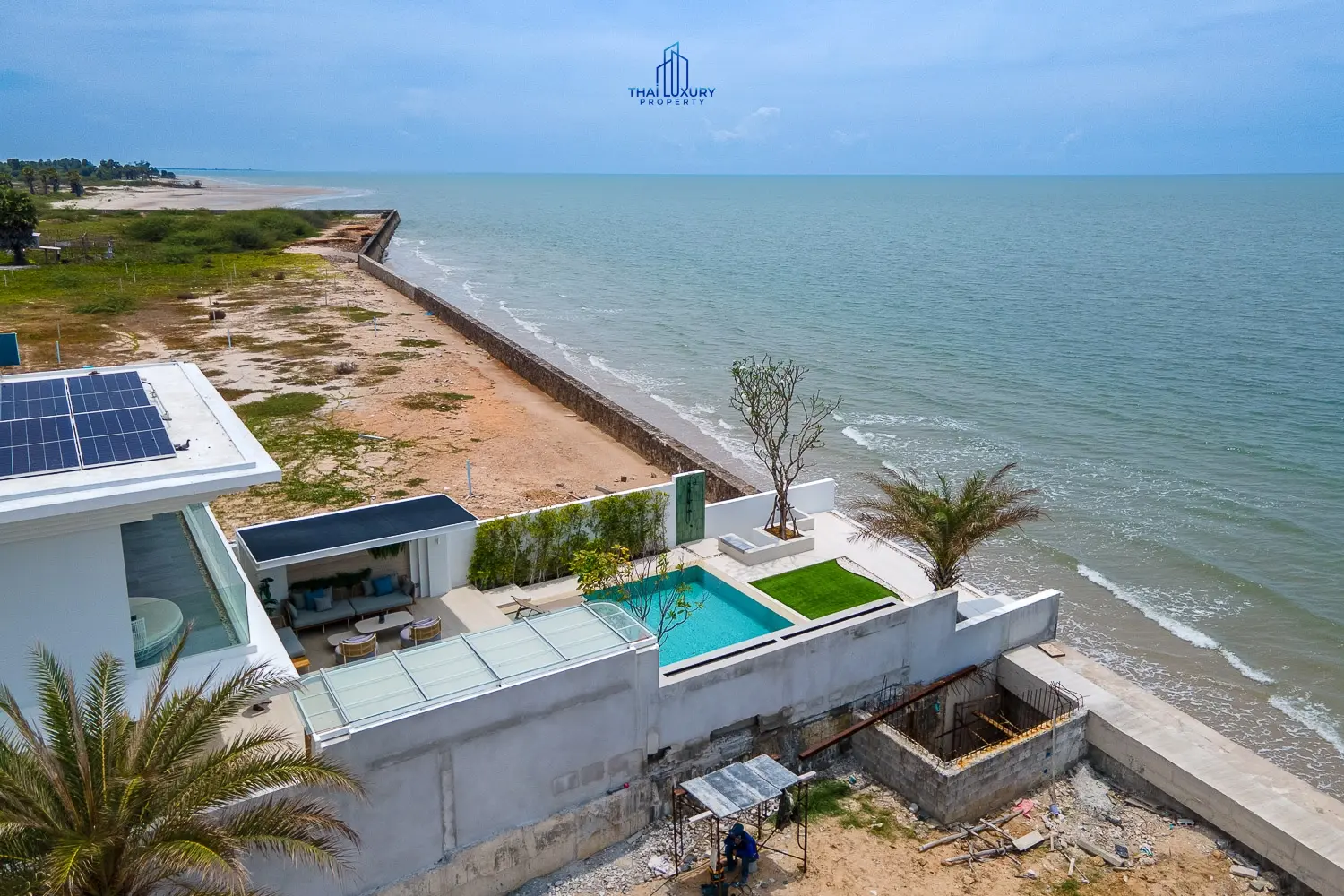 Luxury Beach House The First Ultra Luxury In Cha-am Fully Functional Seaside House With Swimming Pool And Access To Every Private Beach.