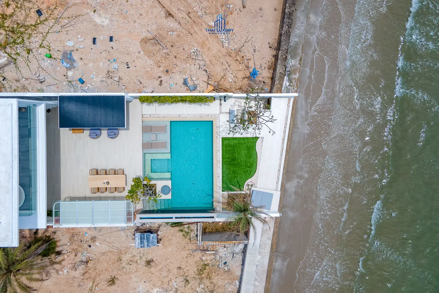 Luxury Beach House The First Ultra Luxury In Cha-am Fully Functional Seaside House With Swimming Pool And Access To Every Private Beach.