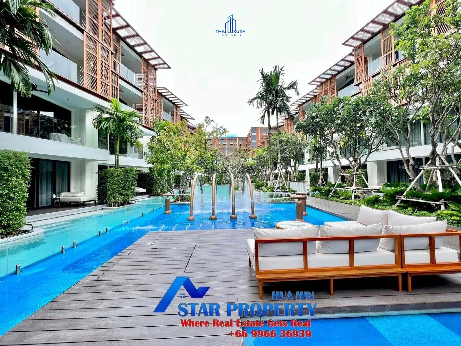 Luxury Condominium Pool View At InterContinental Residences Hua Hin For Sale