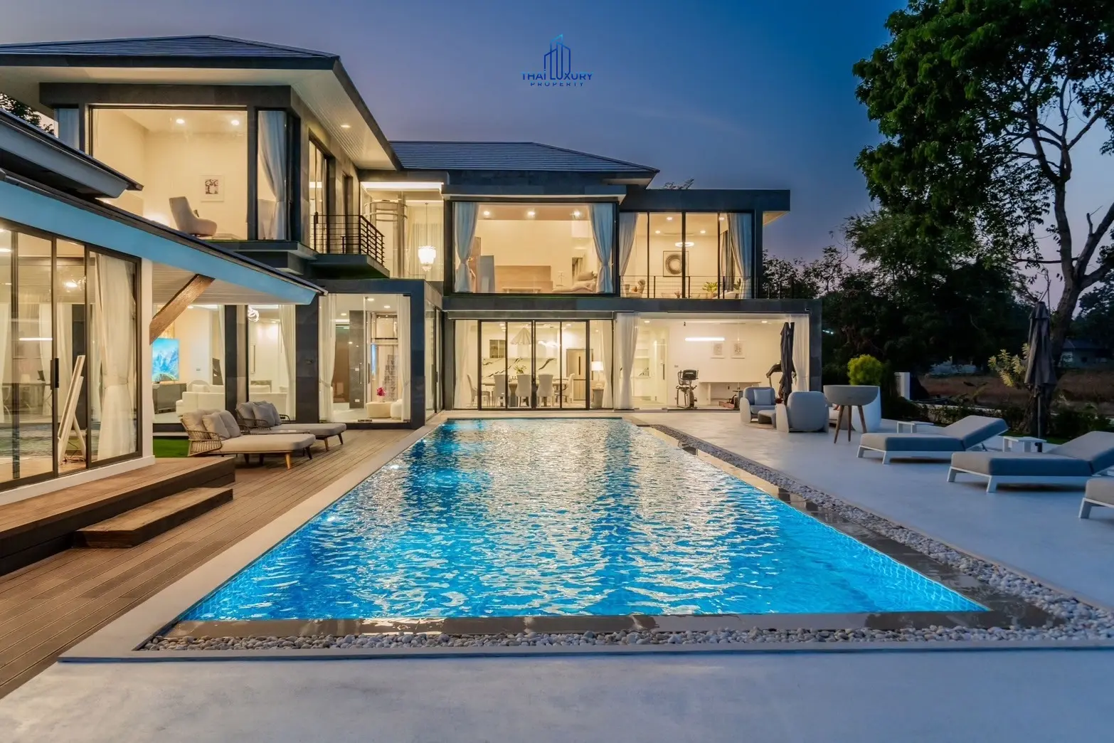 Luxury Modern Pool Villa Cha-Am Hua Hin At Palm Hills Golf Course For Sale