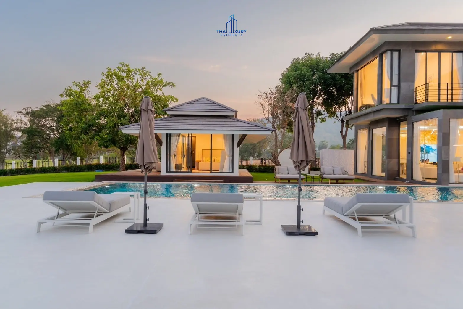 Luxury Modern Pool Villa Cha-Am Hua Hin At Palm Hills Golf Course For Sale