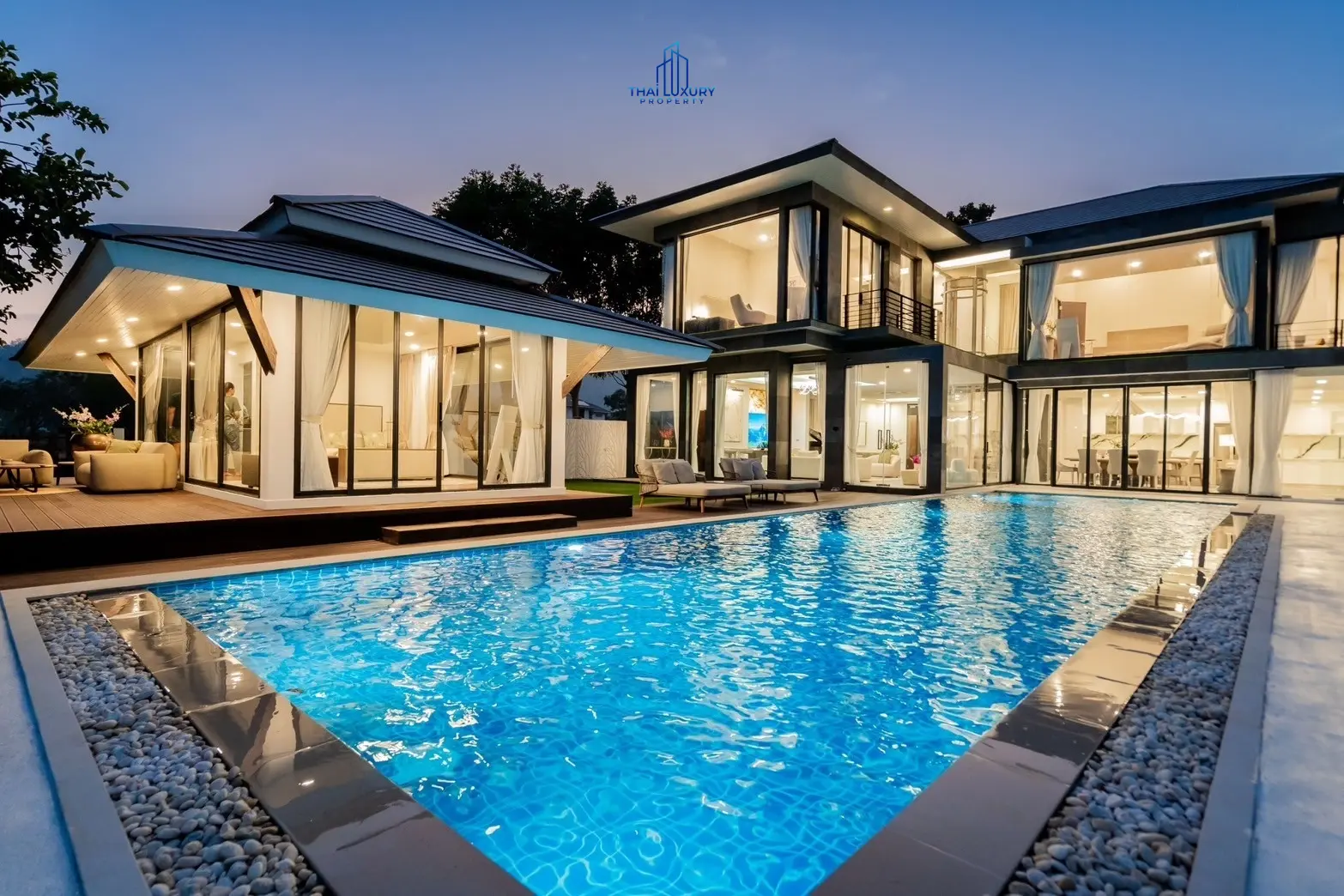 Luxury Modern Pool Villa Cha-Am Hua Hin At Palm Hills Golf Course For Sale