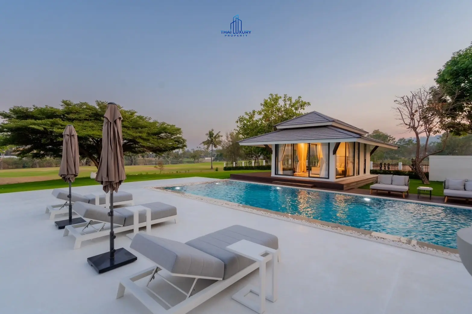 Luxury Modern Pool Villa Cha-Am Hua Hin At Palm Hills Golf Course For Sale