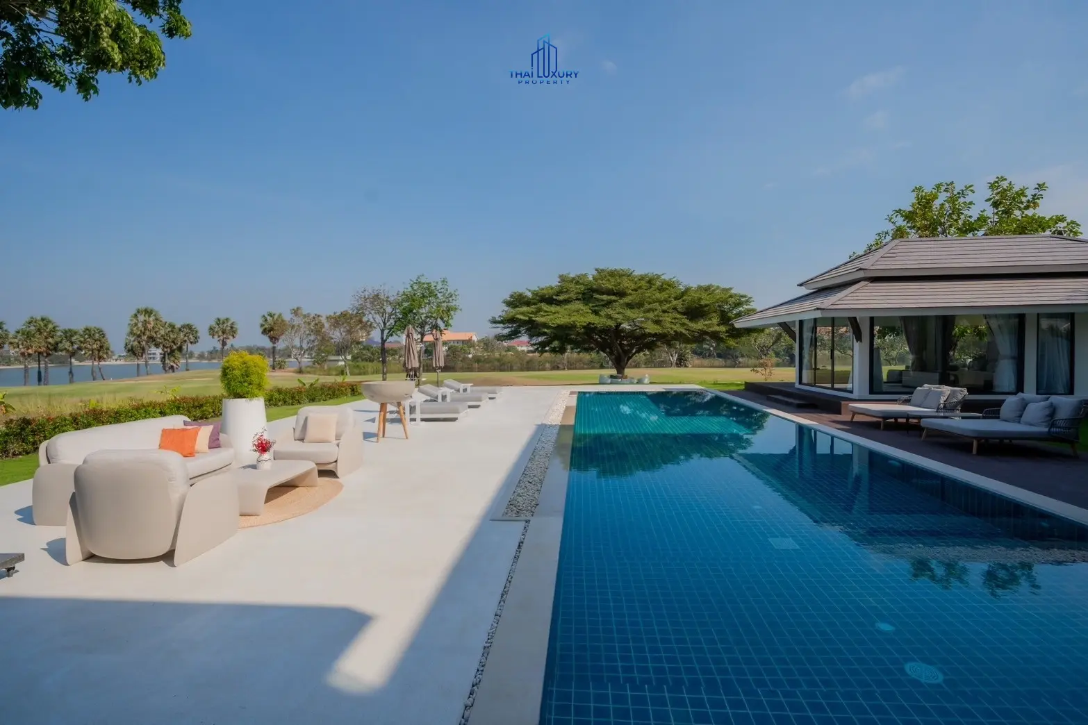 Luxury Modern Pool Villa Cha-Am Hua Hin At Palm Hills Golf Course For Sale