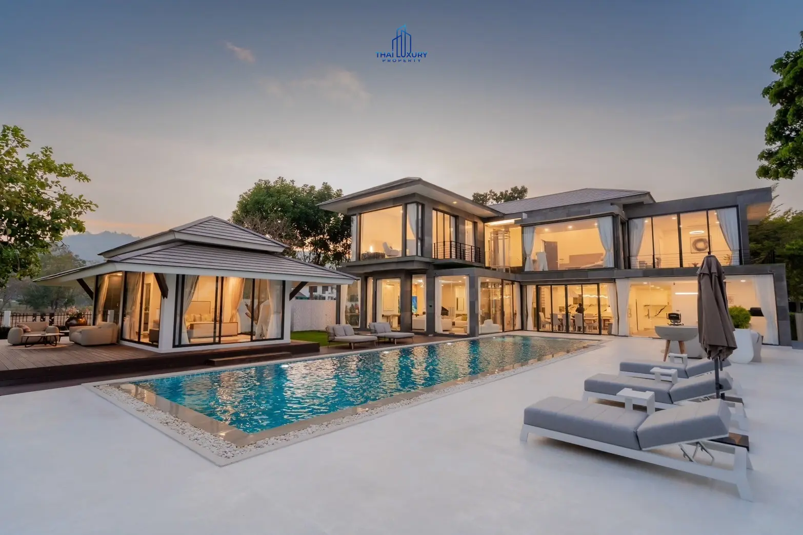Luxury Modern Pool Villa Cha-Am Hua Hin At Palm Hills Golf Course For Sale