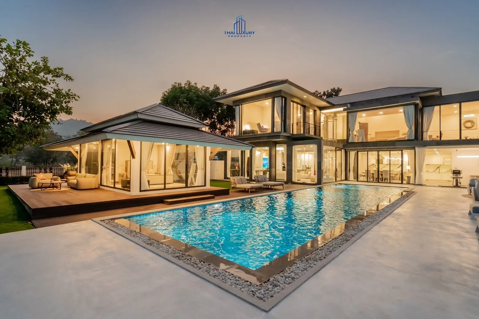 Luxury Modern Pool Villa Cha-Am Hua Hin At Palm Hills Golf Course For Sale