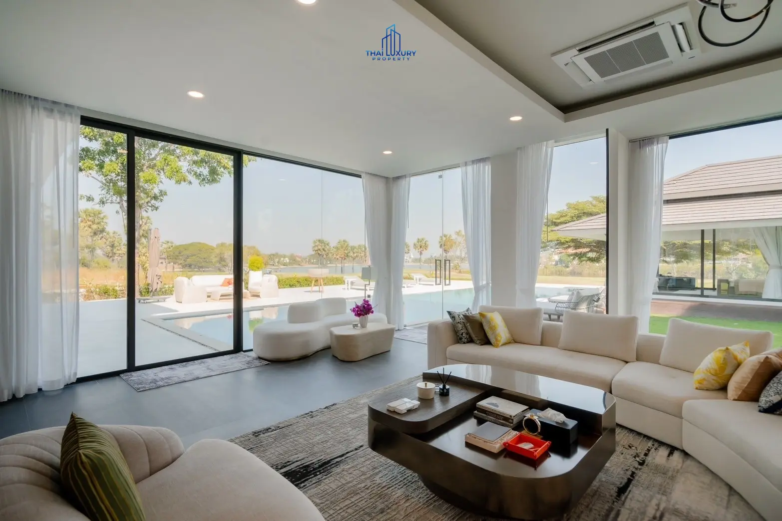 Luxury Modern Pool Villa Cha-Am Hua Hin At Palm Hills Golf Course For Sale
