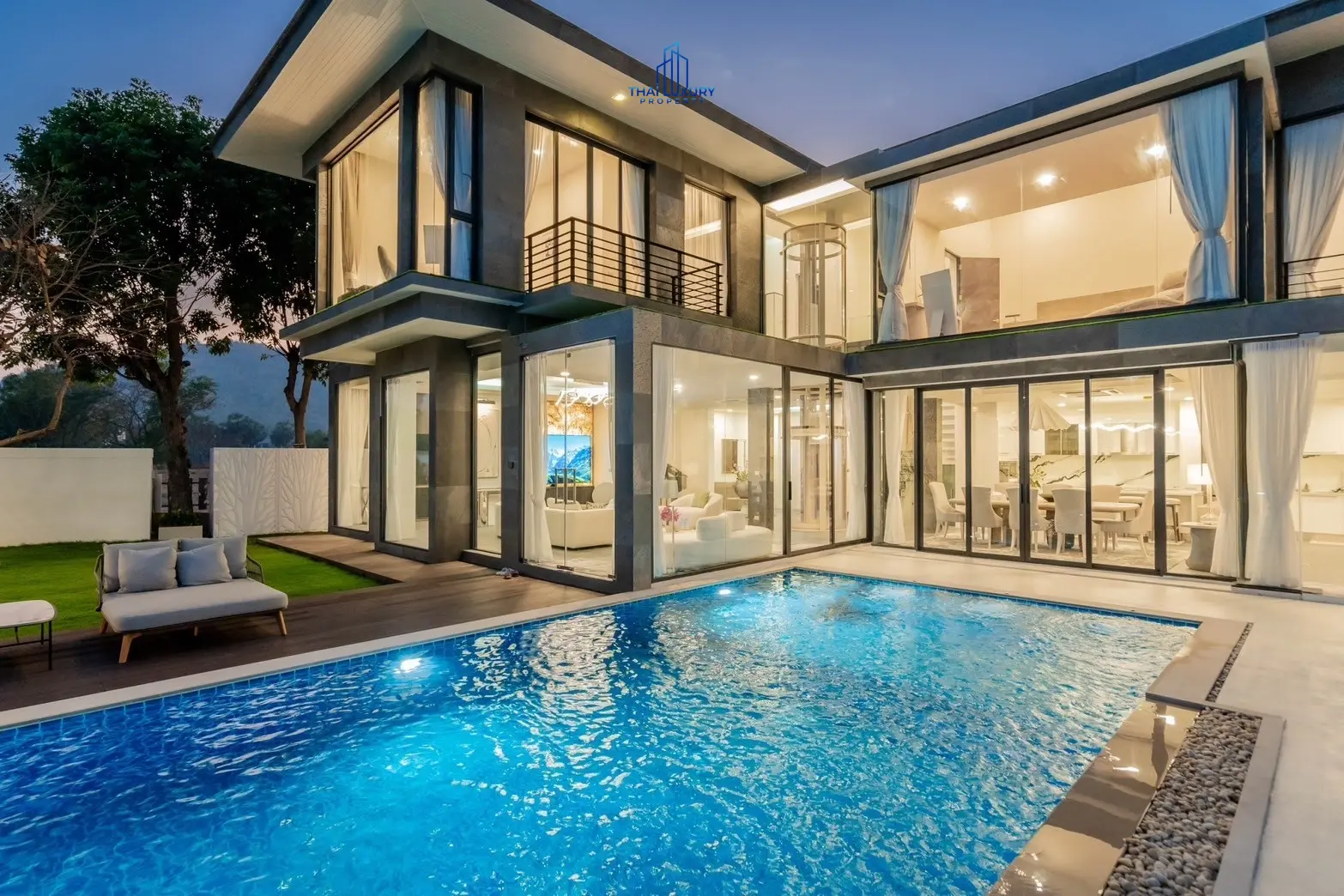 Luxury Modern Pool Villa Cha-Am Hua Hin At Palm Hills Golf Course For Sale