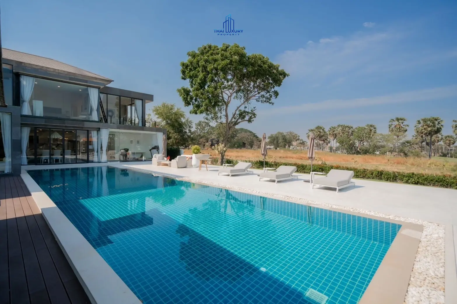 Luxury Modern Pool Villa Cha-Am Hua Hin At Palm Hills Golf Course For Sale