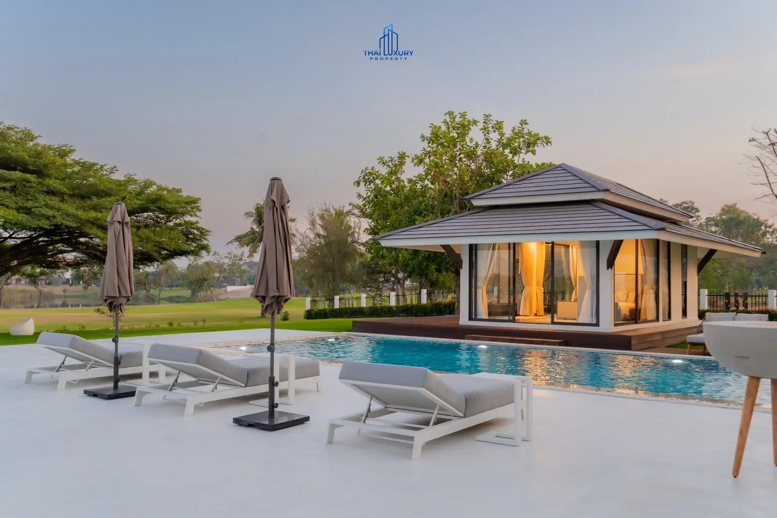 Luxury Modern Pool Villa Cha-Am Hua Hin At Palm Hills Golf Course For Sale