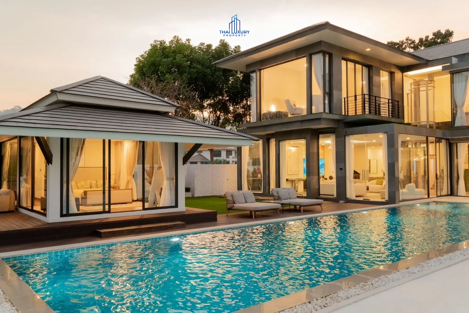 Luxury Modern Pool Villa Cha-Am Hua Hin At Palm Hills Golf Course For Sale