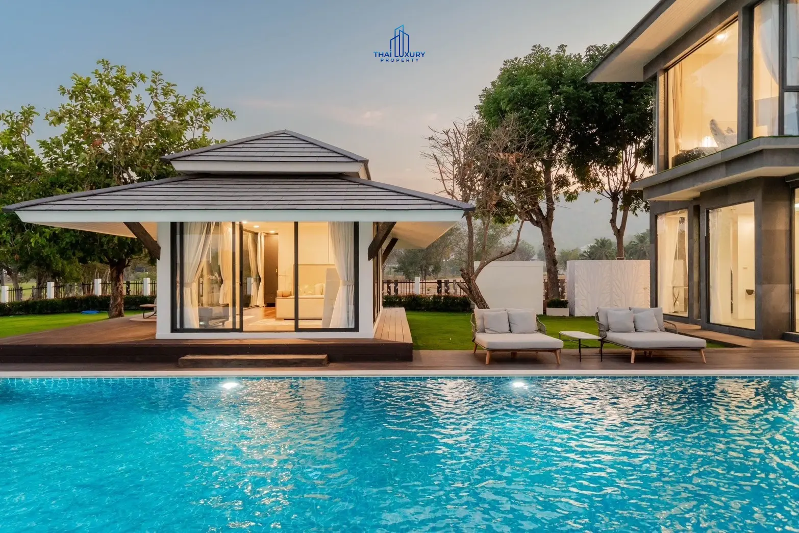 Luxury Modern Pool Villa Cha-Am Hua Hin At Palm Hills Golf Course For Sale