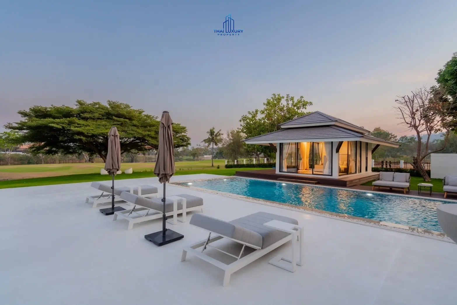 Luxury Modern Pool Villa Cha-Am Hua Hin At Palm Hills Golf Course For Sale