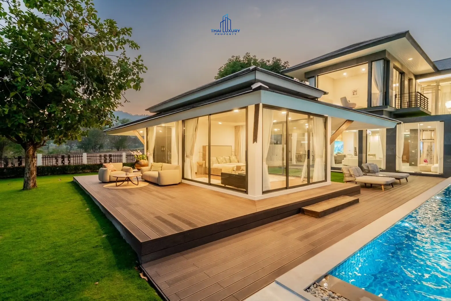 Luxury Modern Pool Villa Cha-Am Hua Hin At Palm Hills Golf Course For Sale