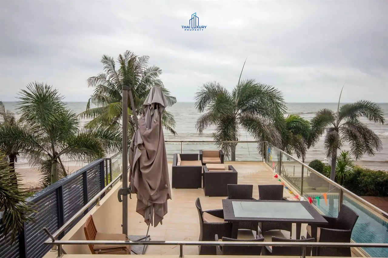 Spacious 4-Bedroom Beachfront Villa with Private Pool in Hua Hin
