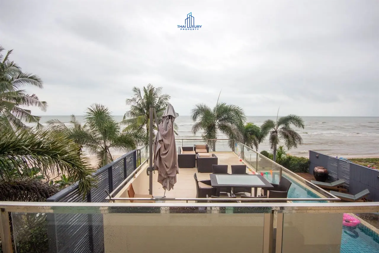 Spacious 4-Bedroom Beachfront Villa with Private Pool in Hua Hin
