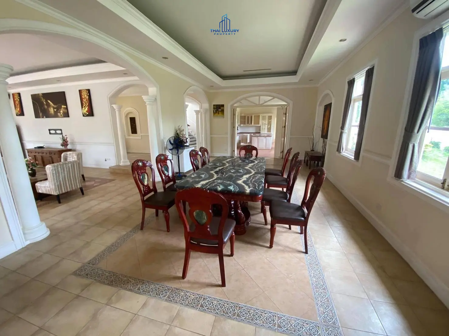 Spacious 5-Bedroom Mediterranean Villa with Pool in Hua Hin