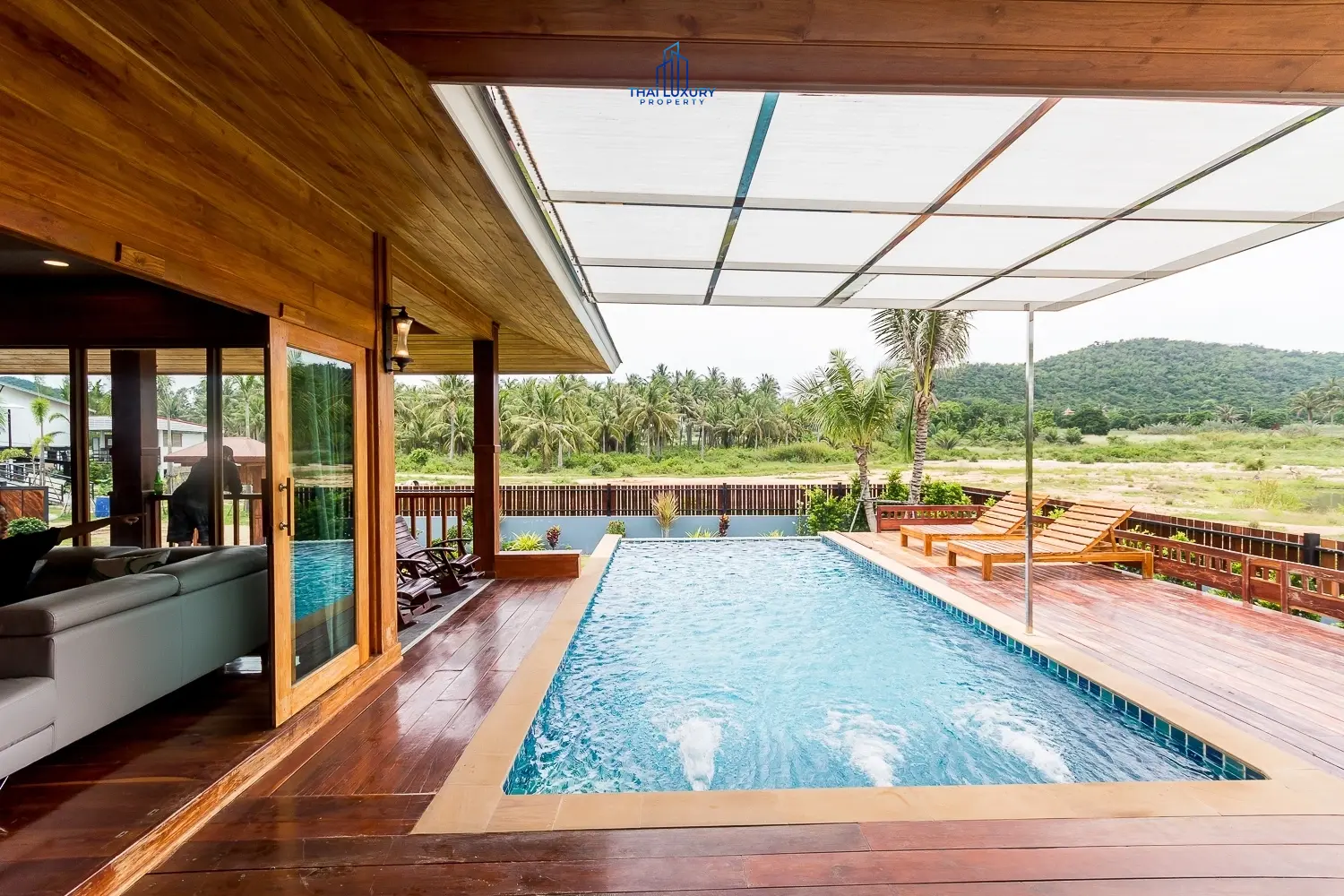 ทรัพย์สินสมัยใหม่ 3 ห้องนอนกว้างขวาง พร้อมสระว่ายน้ำส่วนตัวและวิวเขียวขจีในหัวหิน