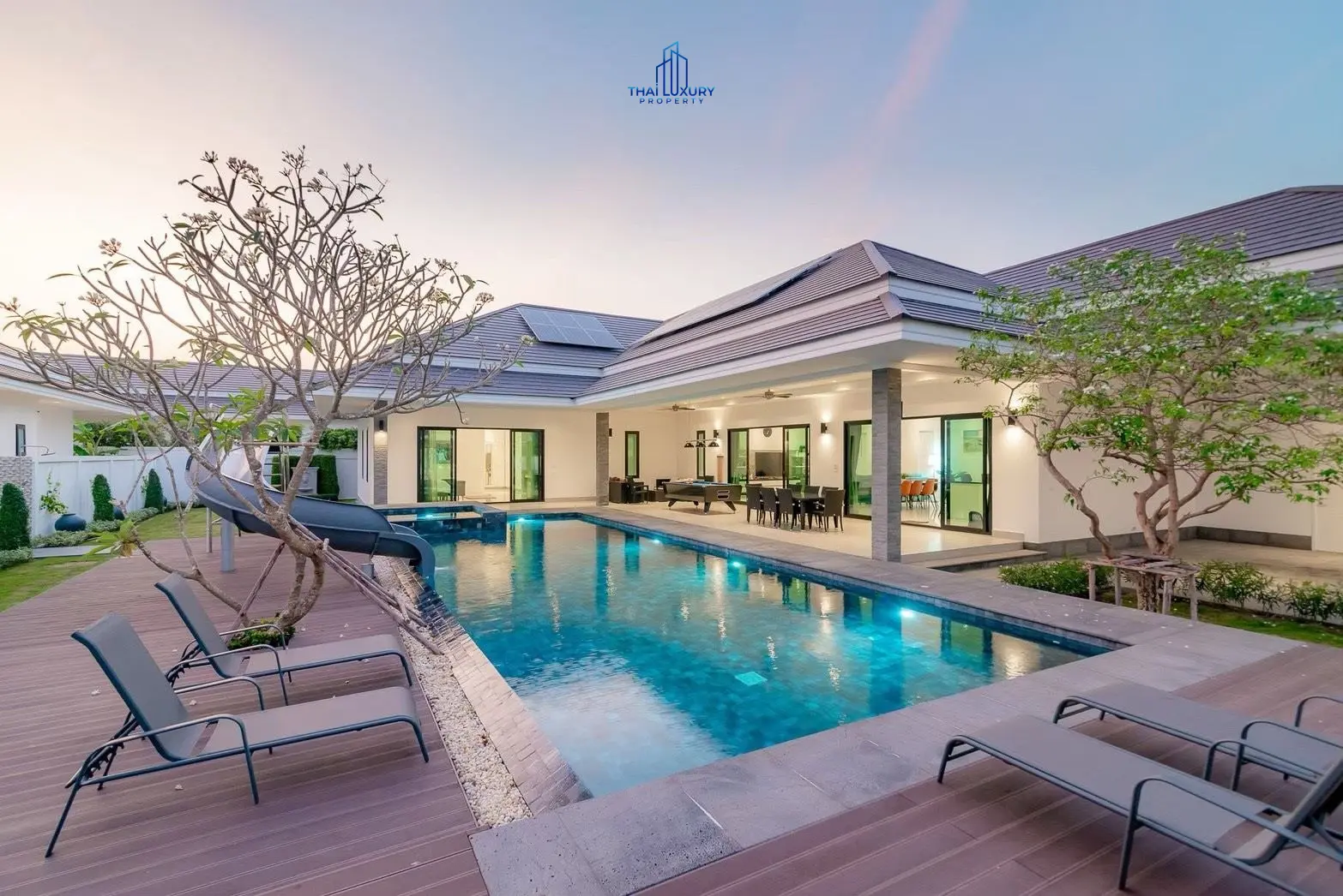 Modern Single-Story Villa with Pool & Outdoor Entertaining in Cha-Am