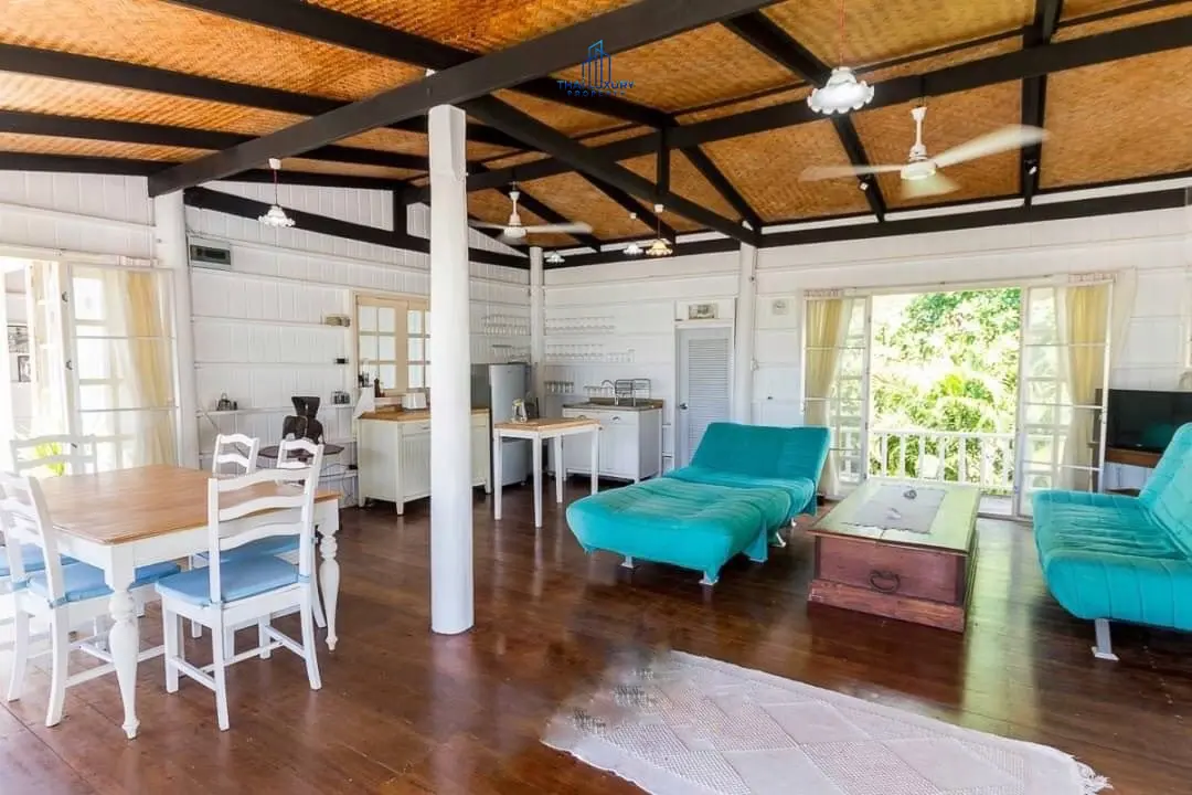 Relaxed Beachfront Villa with Garden, Deck, and Stunning Ocean Views in Hua Hin