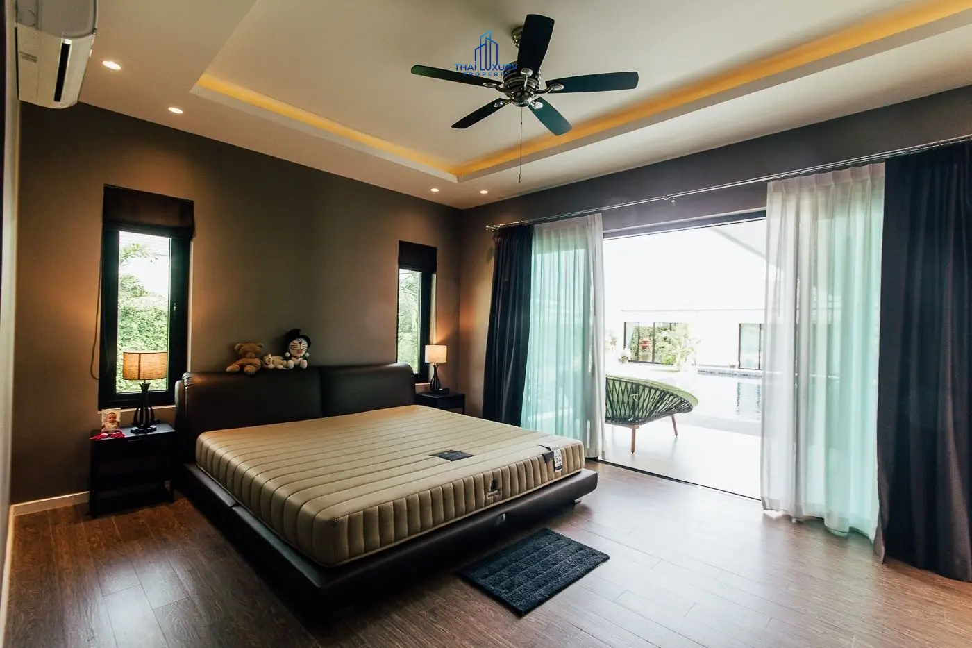 Spacious Single-Story Villa with Pool and Tropical Garden in Cha-Am
