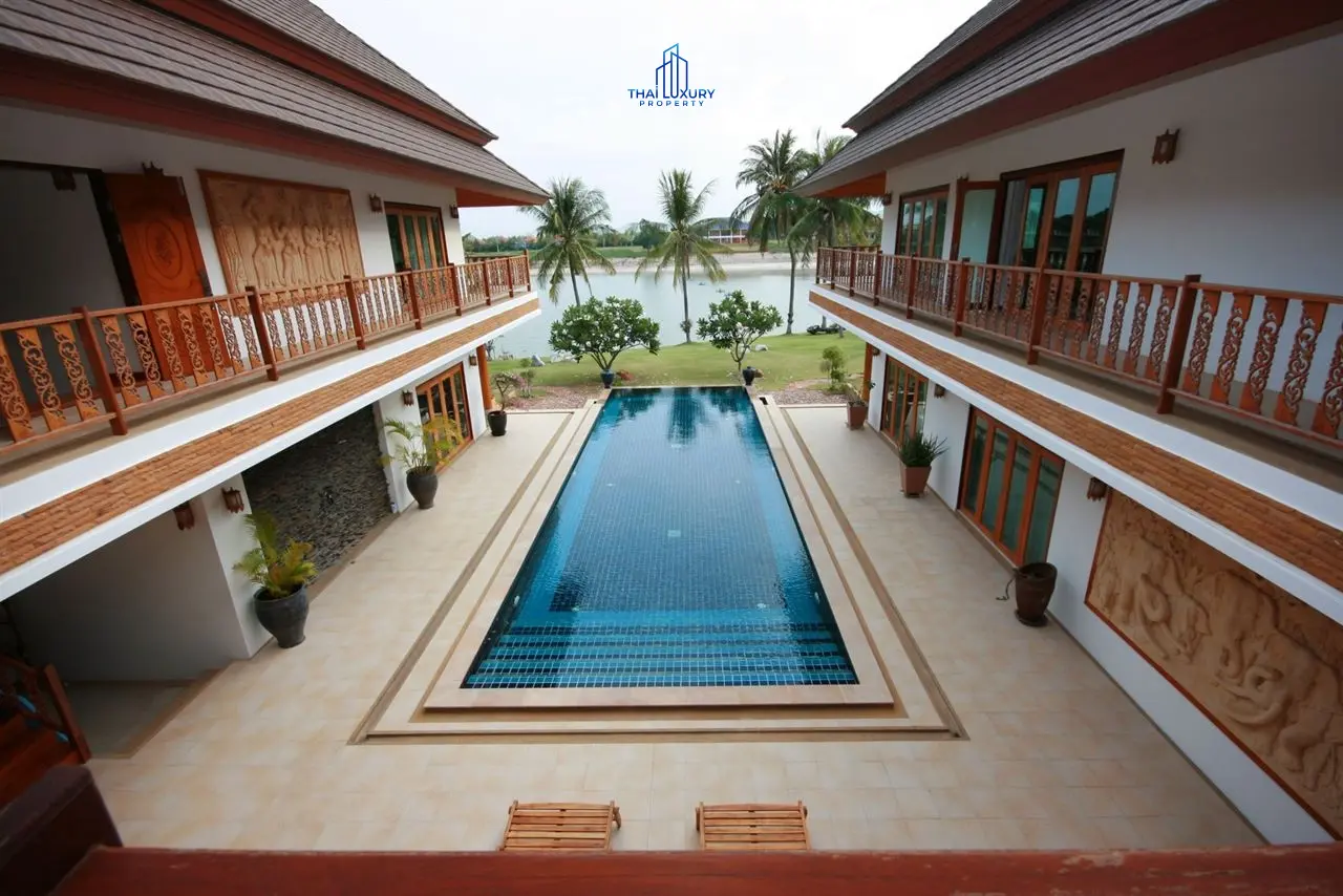 Spacious 4-Bedroom Villa with Central Pool & Tropical Garden in Cha-Am