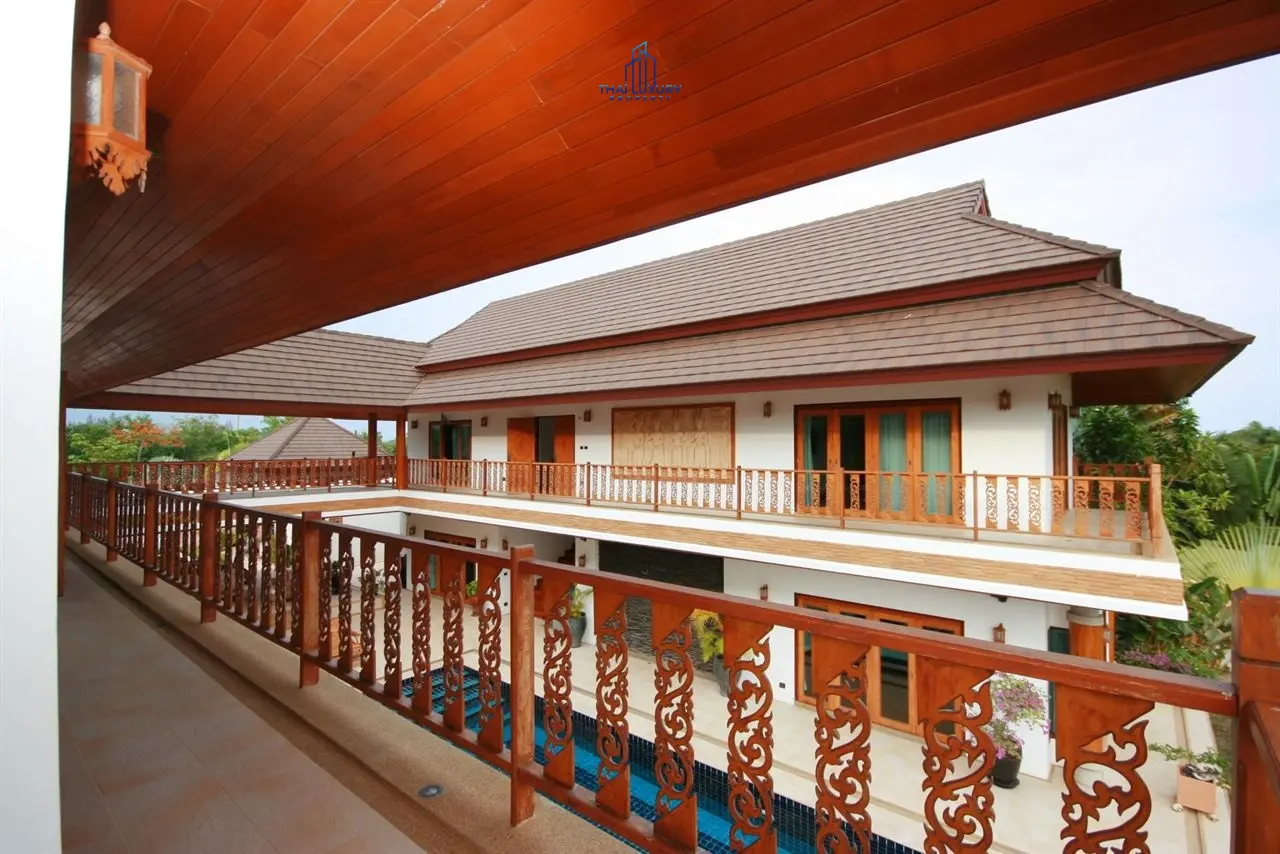 Spacious 4-Bedroom Villa with Central Pool & Tropical Garden in Cha-Am