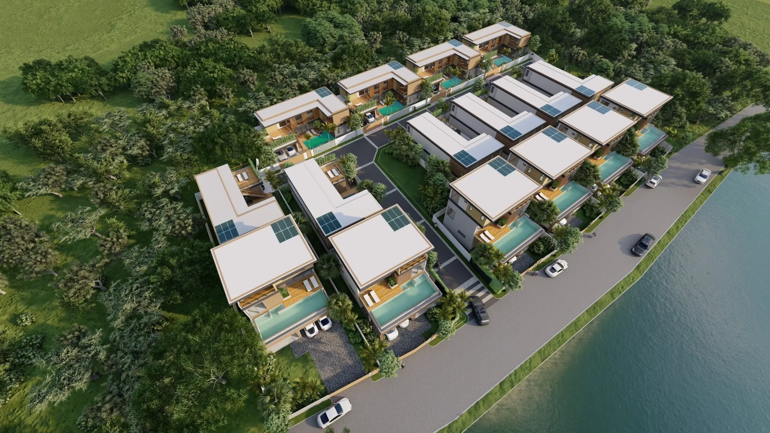 3Bed Room Modern Loft-Style Pool Villas in Tranquil Layan