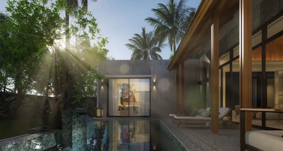 A unique collection of 3-bedroom pool villas