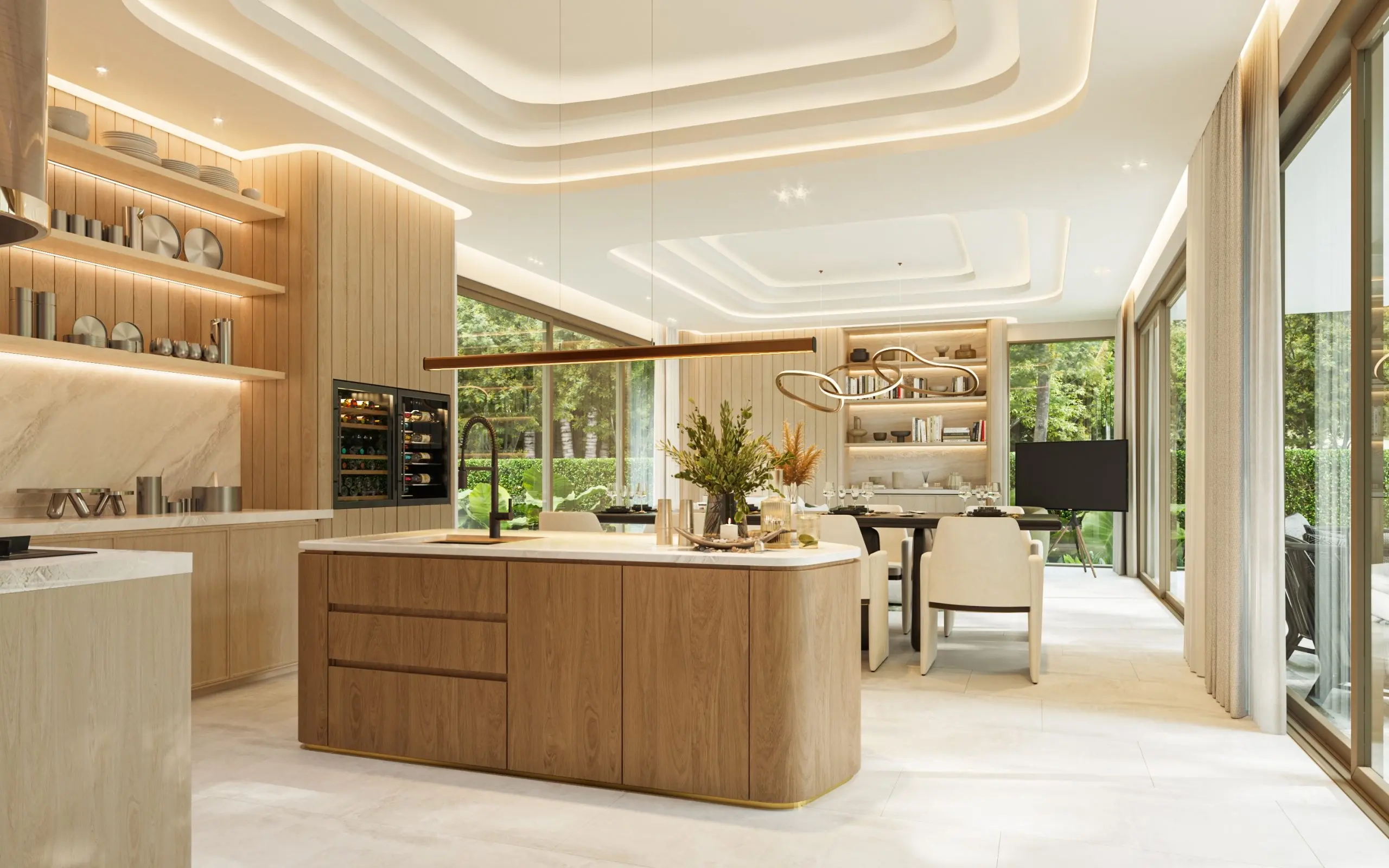 Experience the perfect blend of modern comfort and tropical tranquility at this 4 Bedrooms luxurious Saiyuan villa.