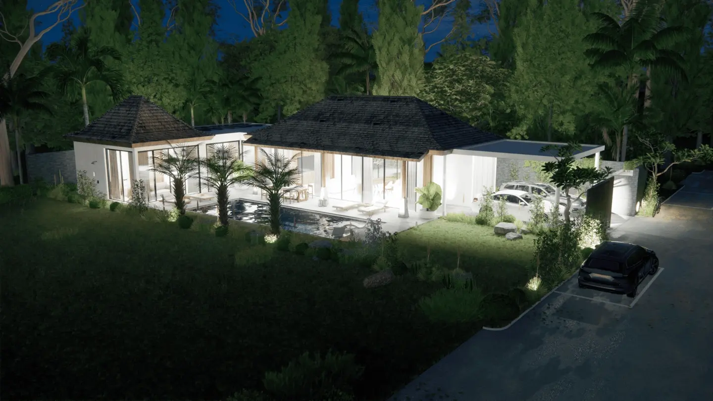 3 Bedrooms Modern Tropical Villas in the Heart of Cherng Talay