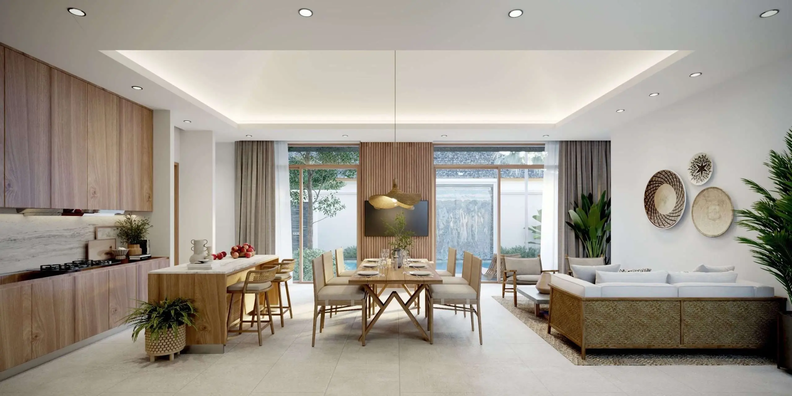 2-4 Bedrooms Modern Balinese-Style Pool Villas in a Serene Tropical Retreat