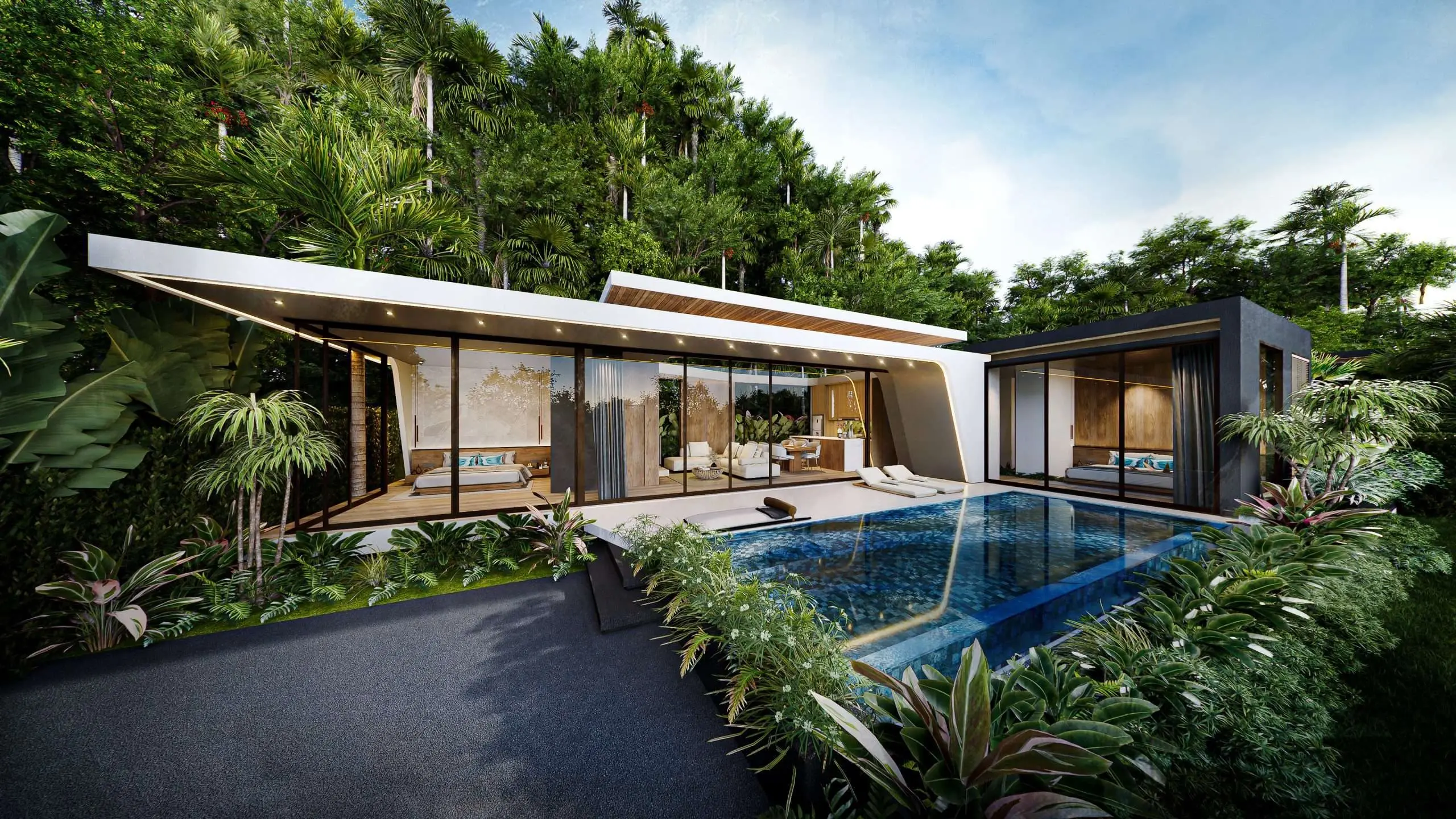 A Perfect Blend of Modern Living &amp; Tropical Tranquility  2-3 Bedrooms