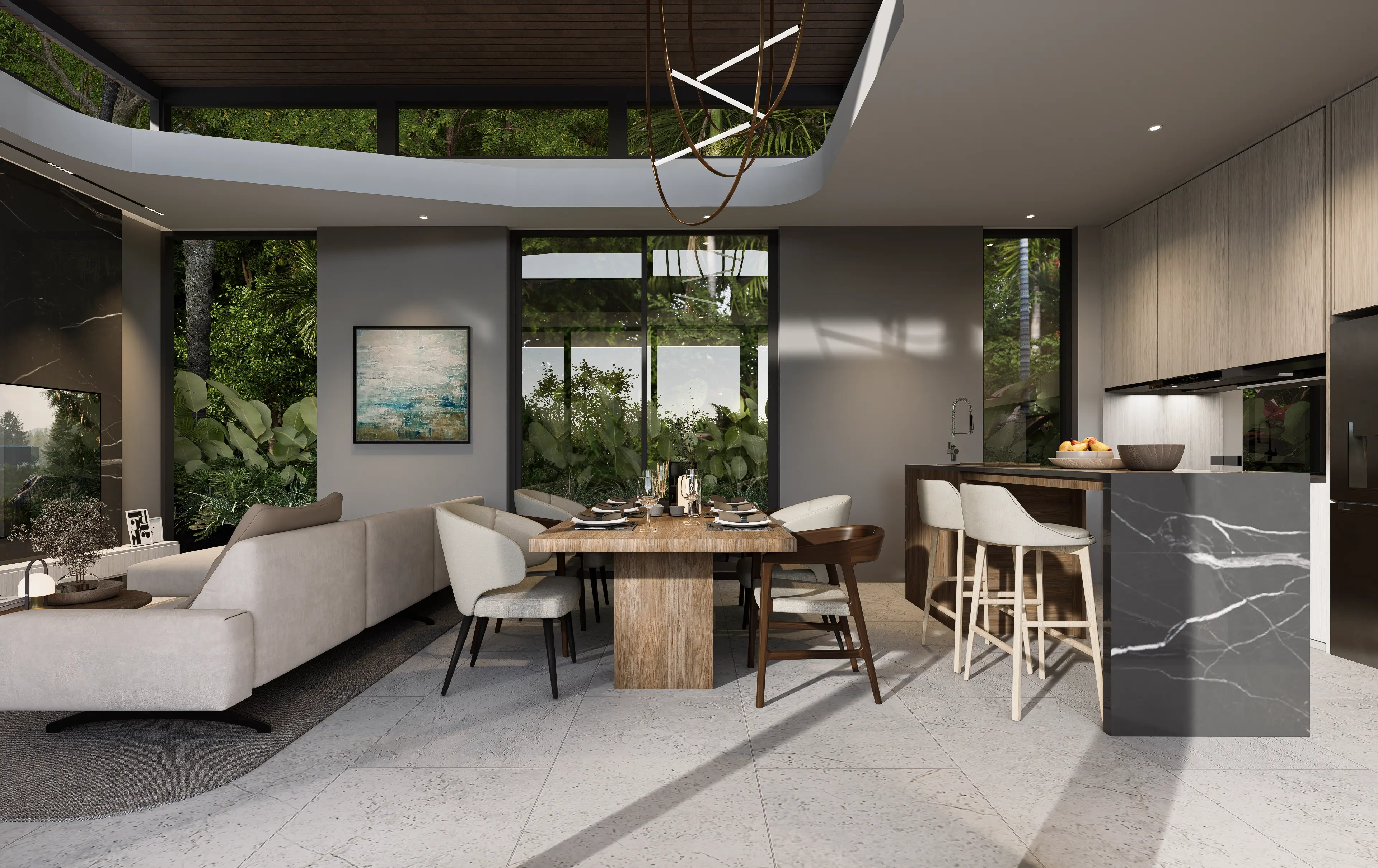 A Perfect Blend of Modern Living &amp; Tropical Tranquility  2-3 Bedrooms