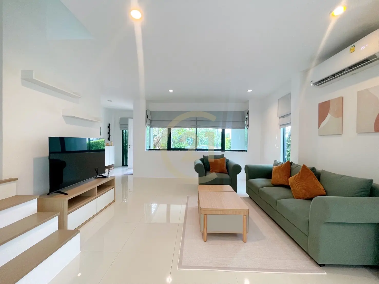 2 Bedroom + 1 Working room for rent at East Bangtaoville